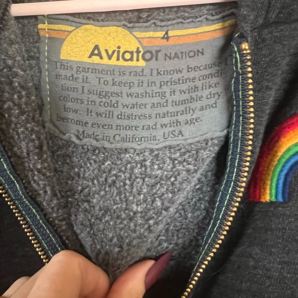 Kids aviator nation hoodie - Picture 3 of 4